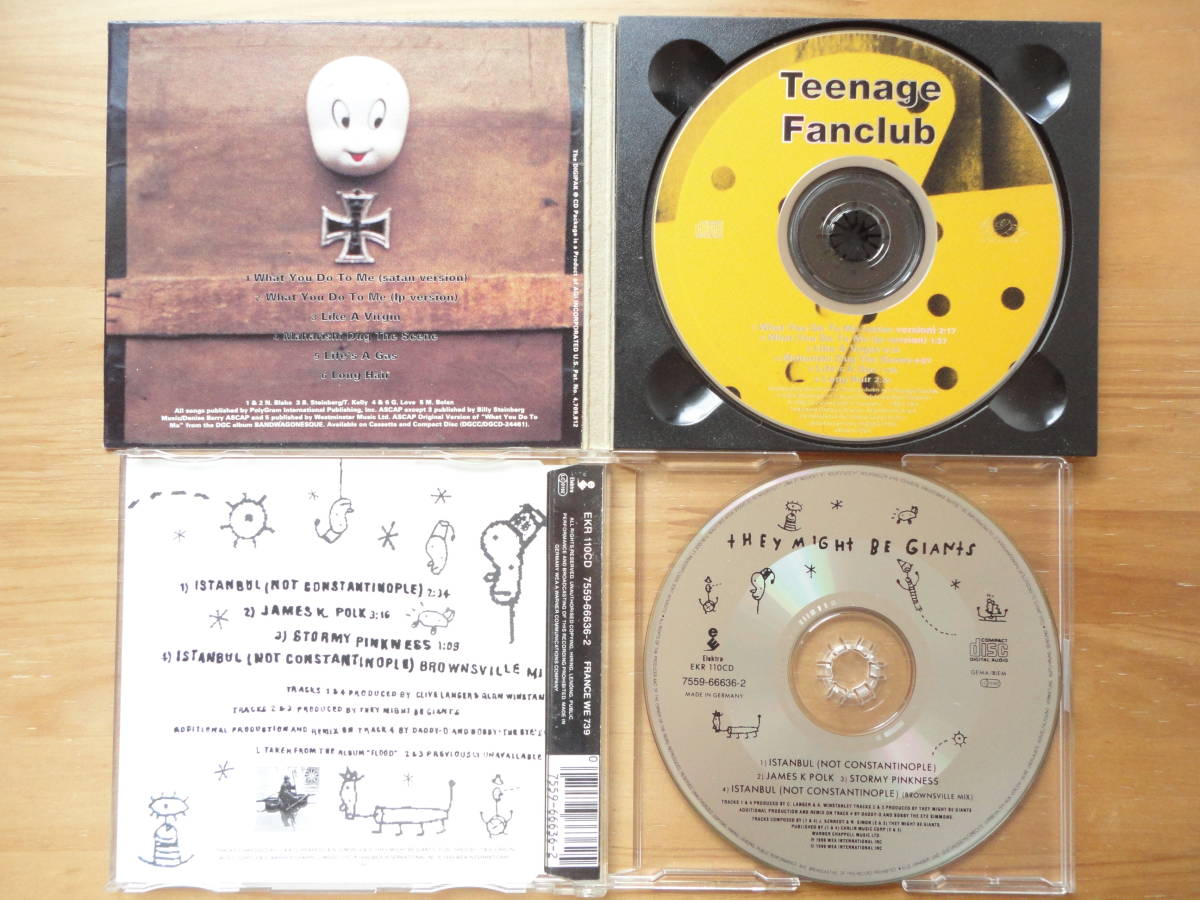 ●SINGLE CD 美品 米盤 TEENAGE FANCLUB / WHAT YOU DO TO ME ＋ 独盤 THEY MIGHT BE GIANTS / ISTANBUL (NOT CONSTANTINOPLE) 個人所蔵 ●_画像5