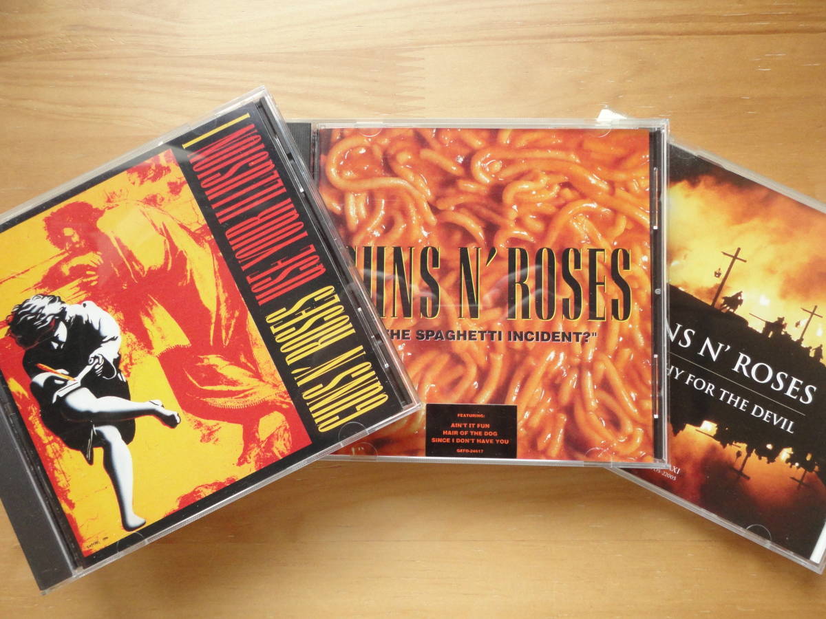 ●CD 美品 ガンズ・アンド・ローゼズ GUNS N' ROSES / USE YOUR ILLUSION I + THE SPAGHETTI INCIDENT? + SYMPATHY FOR THE DEVIL 個人所蔵_画像1