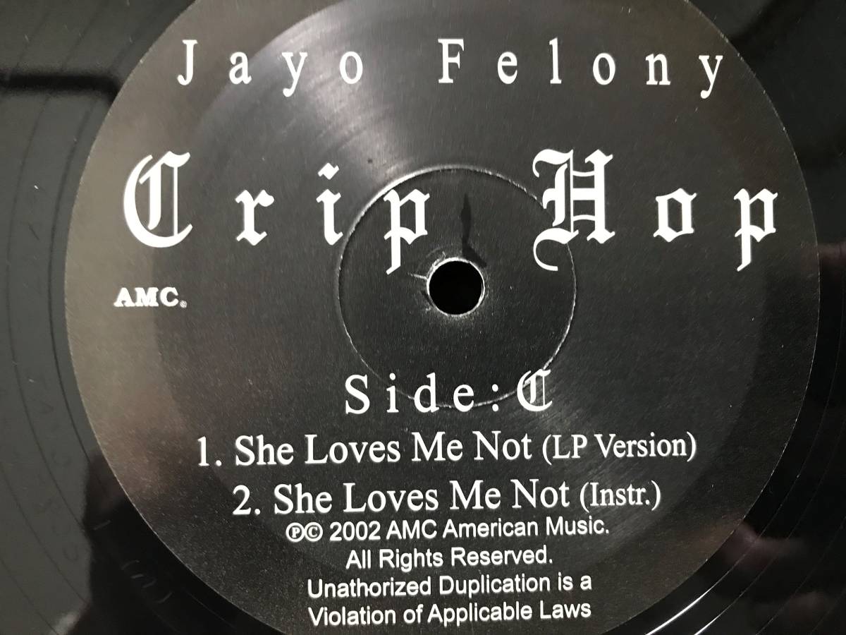 Jayo Felony // Crip Hop / She Loves Me Not Vinylism_画像2