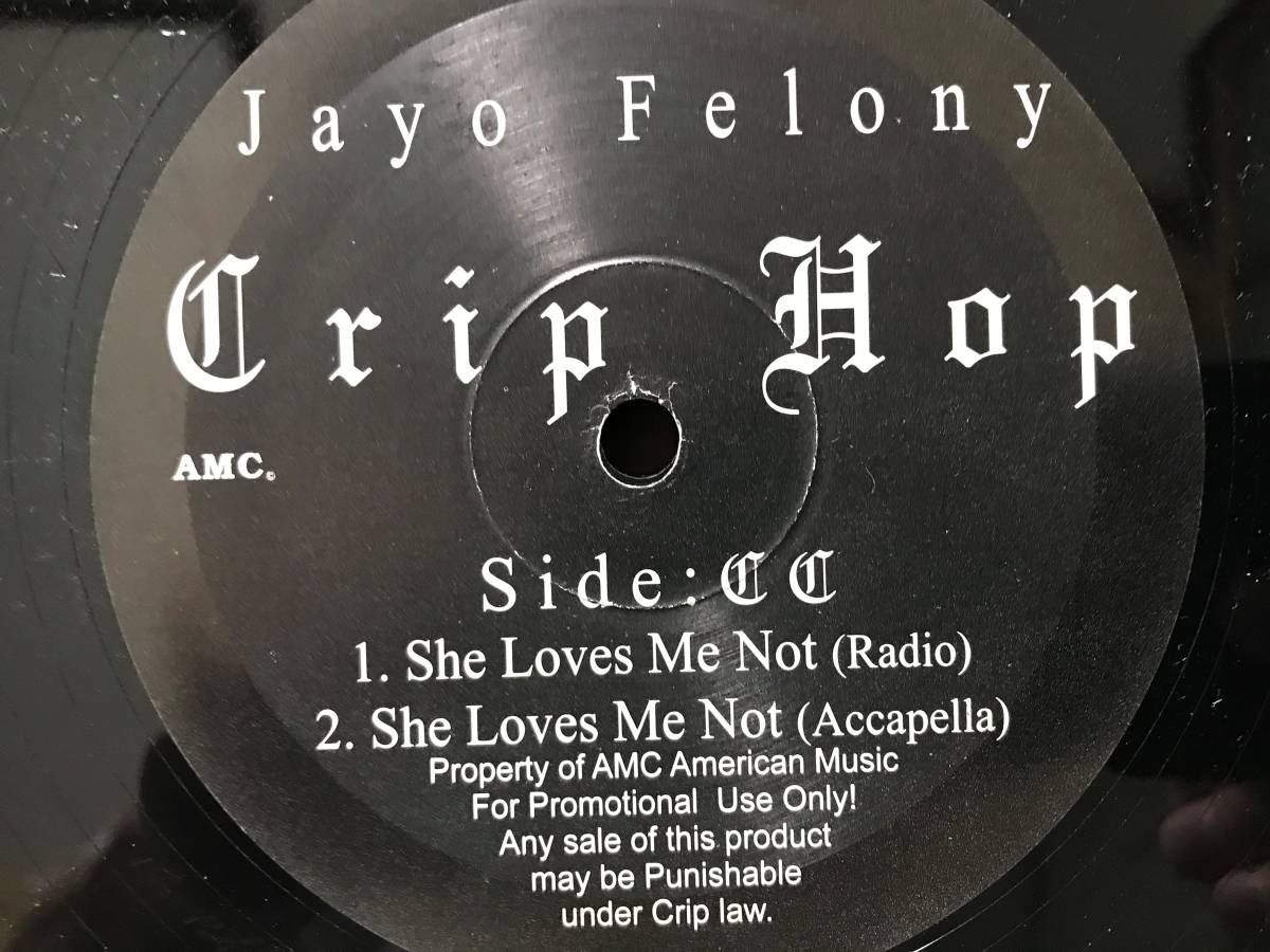 Jayo Felony // Crip Hop / She Loves Me Not Vinylism_画像1