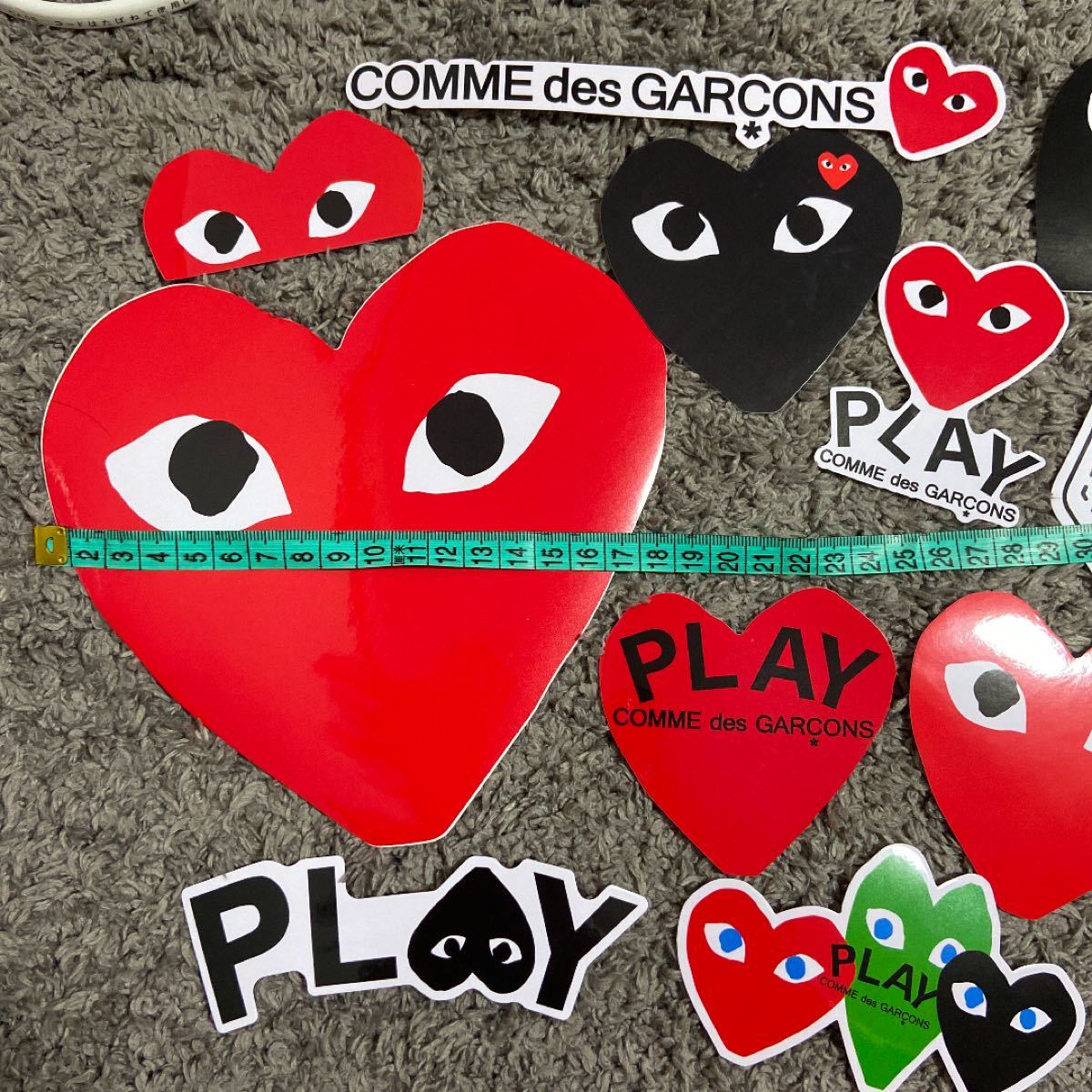 Paypayフリマ ビッグサイズ Play プレイ コムデギャルソン ステッカー 11枚 Paypayフリマ ビッグサイズ Play プレイ コムデギャルソン ステッカー 11枚