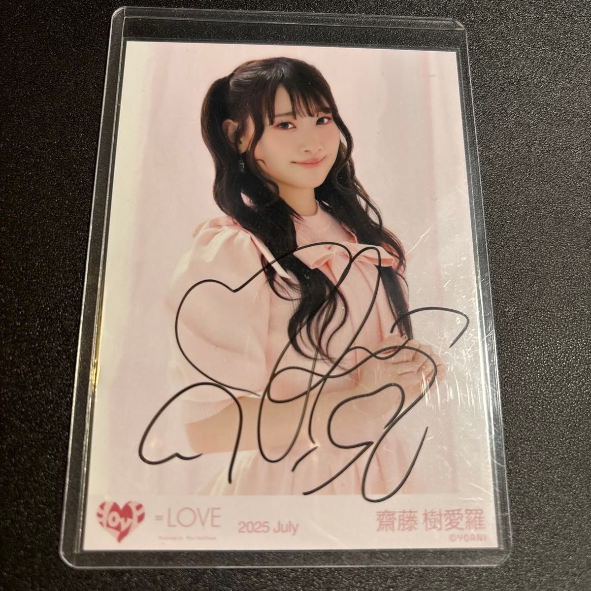 齋藤樹愛羅 生写真 とくべチュ MV衣装 イコラブ 直筆 LOVE 齋藤樹
