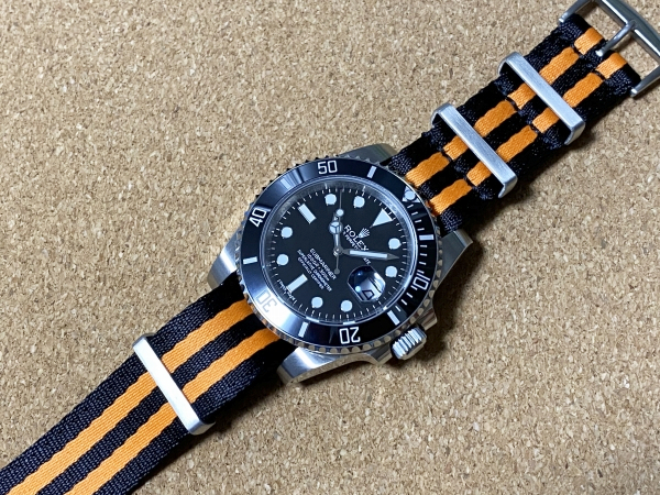 ハイグレード NATO ストラップ ラグ幅:20mm ナイロンベルト ファブリック [TUDOR チューダー ロレックス ROLEX オメガ OMEGA 対応]⑤_画像4