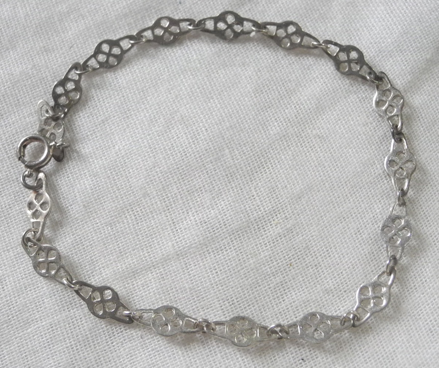Vintage Silver 刻印入り シルバーブレスレット ブレスレット 純銀