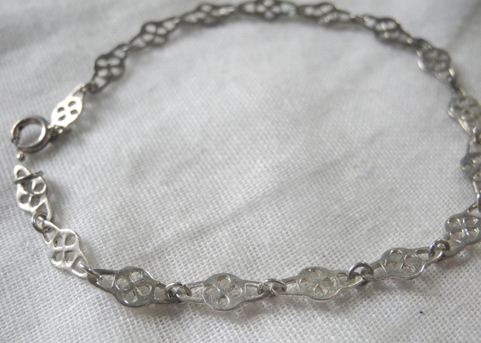 ◇在庫限り◇ vintage silver 刻印入り シルバーブレスレット