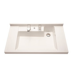 新品☆LIXIL(リクシル) 間口750 洗面化粧台 シングルレバーシャワー水栓 グロスホワイト 送料無料78_画像2