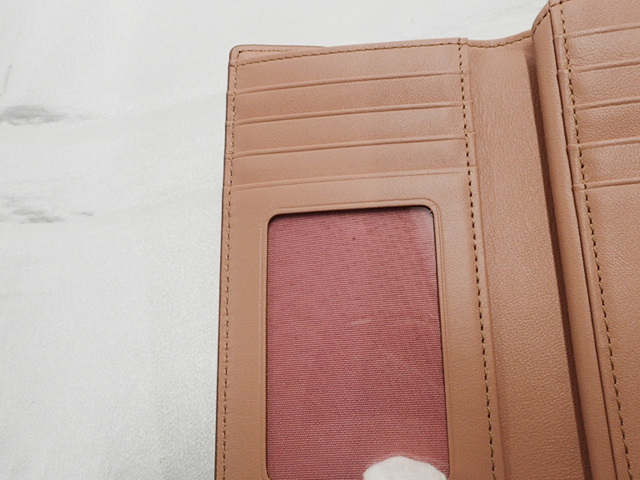 MCM エムシーエム 三つ折り財布 メタリックピンクベージュカラー 新品