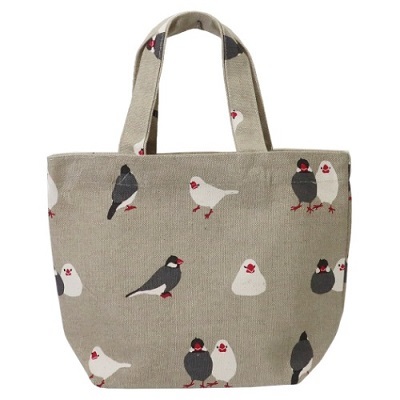  new goods * canvas Mini tote bag * writing bird *..... comb * Sakura ....* bird miscellaneous goods 