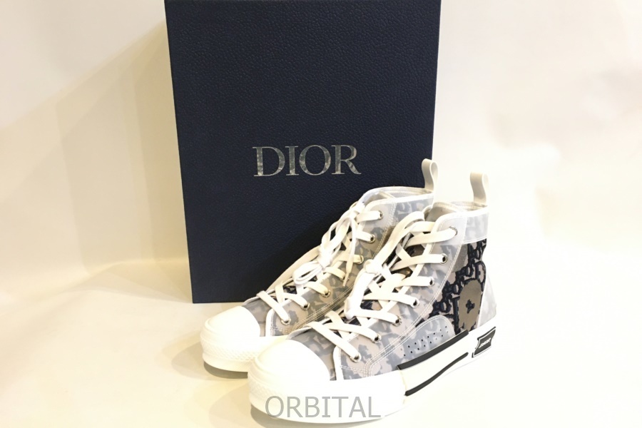 Dior ディオール B23 ハイ トップ ロゴ オブリーク EU42 - rehda.com