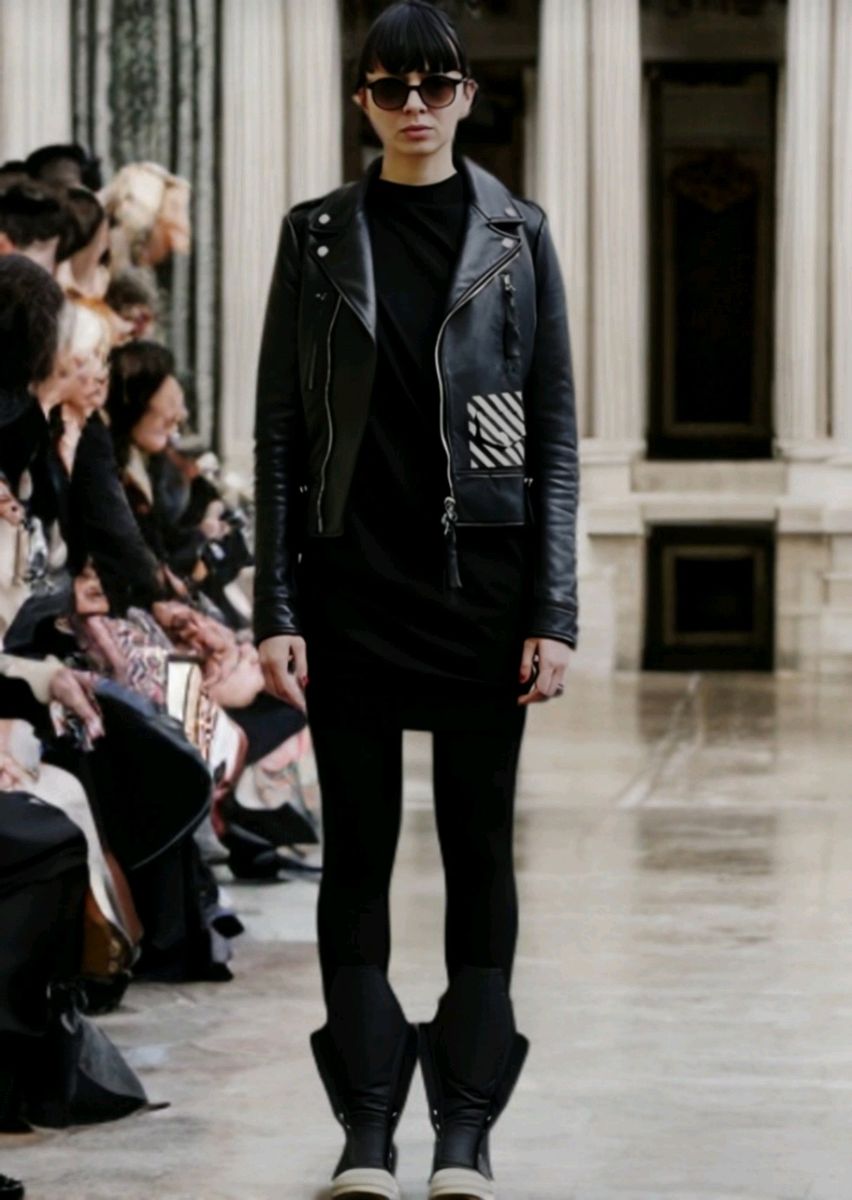 激レア羊皮！男女兼用定30万 オフホワイト ヴァージル期！レザーライダースoff white ユニセックス