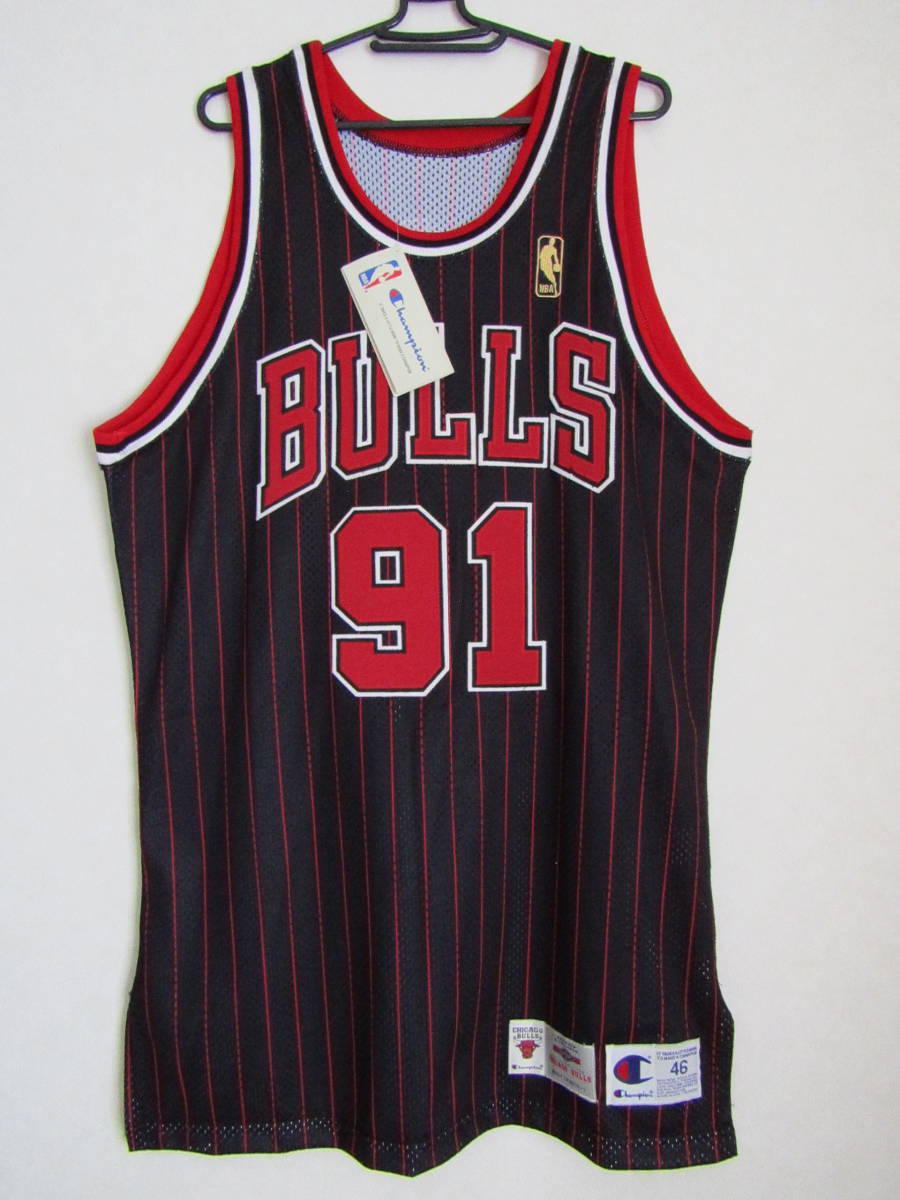 ■極美品 NBA 50周年記念 BULLS RODMAN デニス・ロッドマン Champion製 シカゴ・ブルズ プロカット　ユニフォーム  チャンピオン 当時物