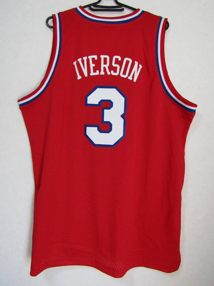 ■美品 NBA 76ers IVERSON アレン・アイバーソン SIXERS　セブンティ・シクサーズ　adidas製　ユニフォーム　アディダス　 ゲームシャツ