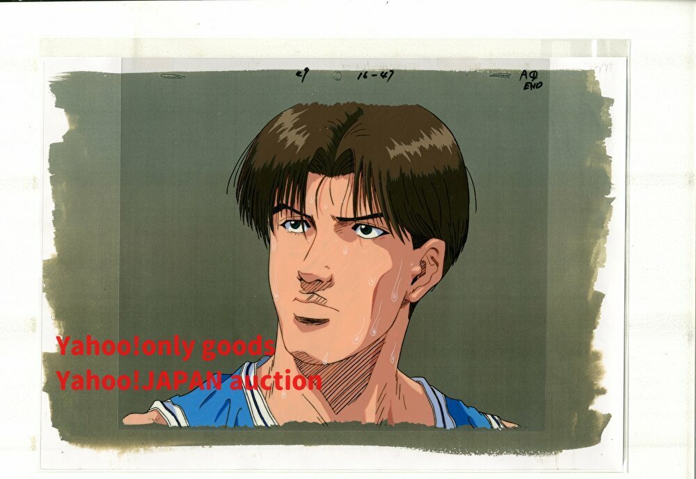  Slam Dunk cell picture 4 pieces set 1 # original picture animation layout illustration setting materials antique 