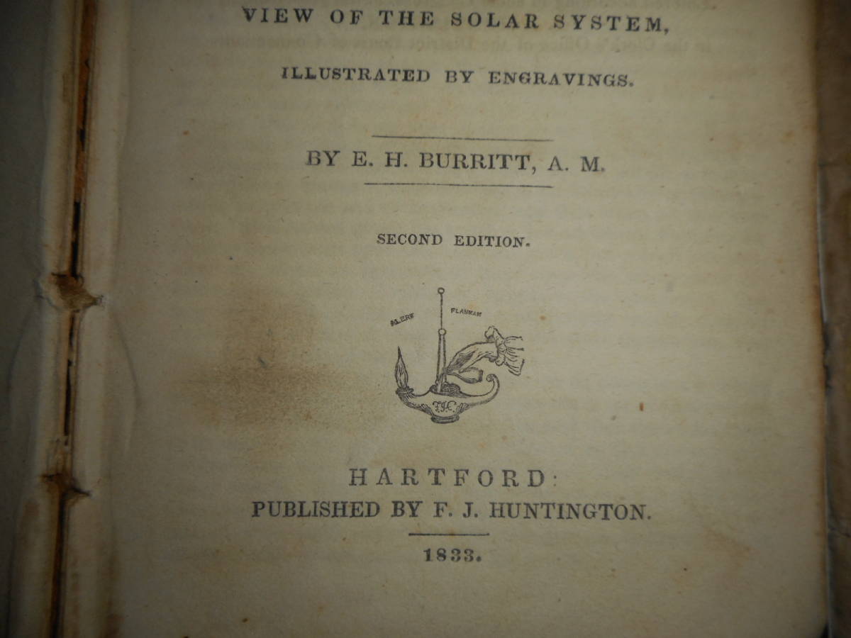 即決　アンティーク、天球図、天文、星座早見盤、星座図絵1833年『バリット星図とテキスト』Star map, Planisphere,Celestial atlas_画像3