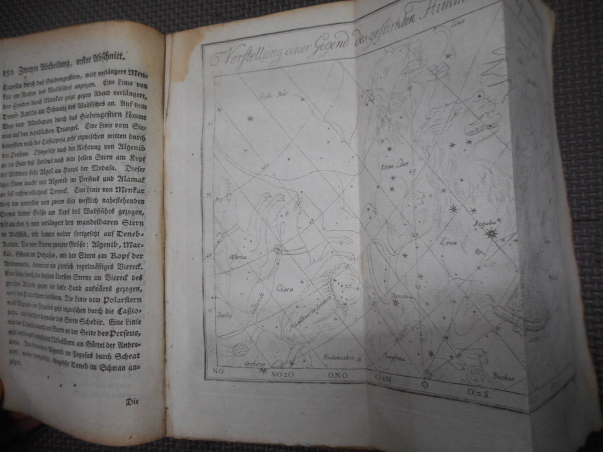 アンティーク、天球図、天文、星座早見盤、星座図絵1788年 アンティーク、天球図、天文、星座早見盤、星座図絵1788年