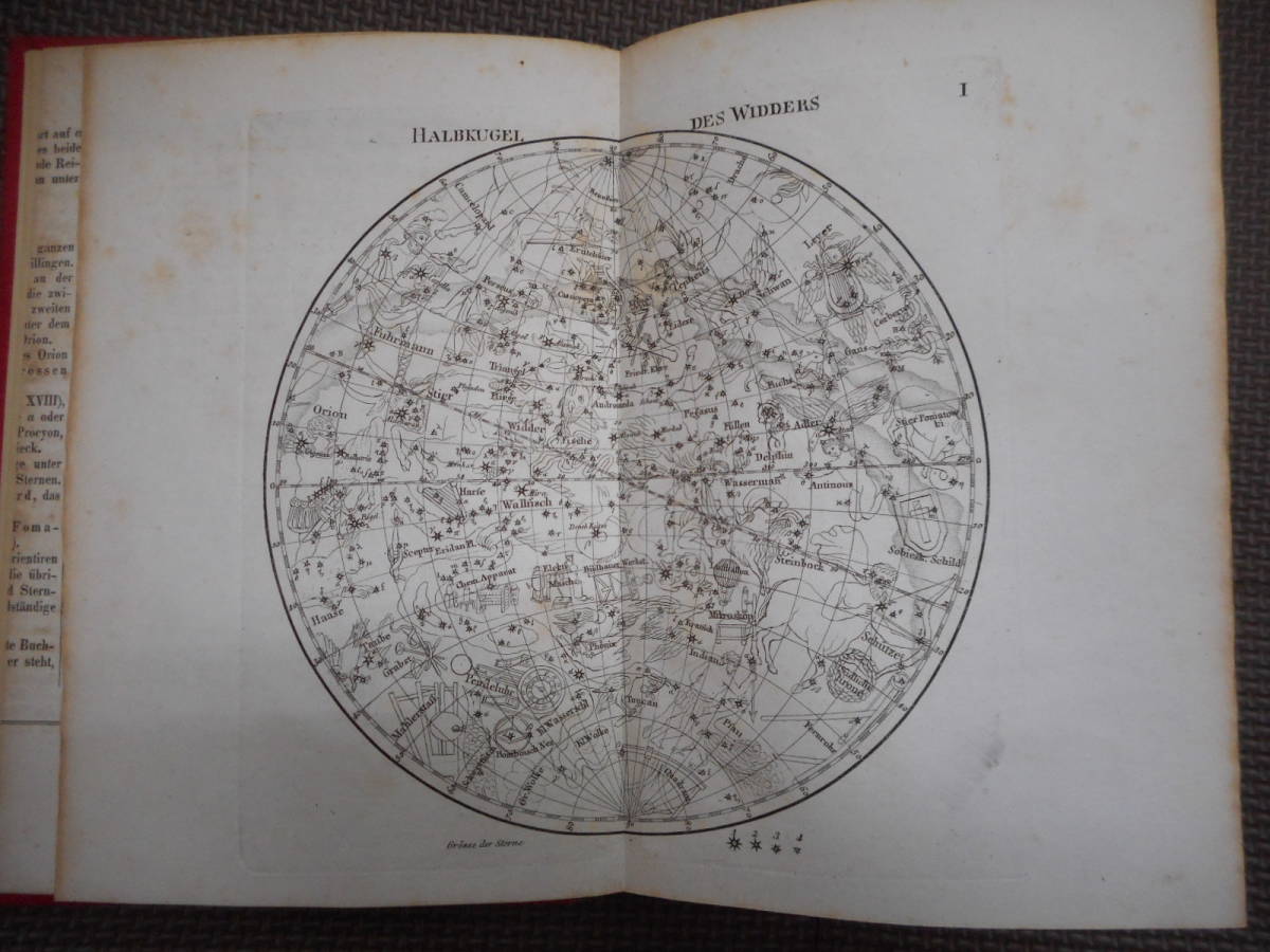 即決アンティーク、天球図、天文、星座早見盤、星座図絵1841年 即決アンティーク、天球図、天文、星座早見盤、星座図絵1841年