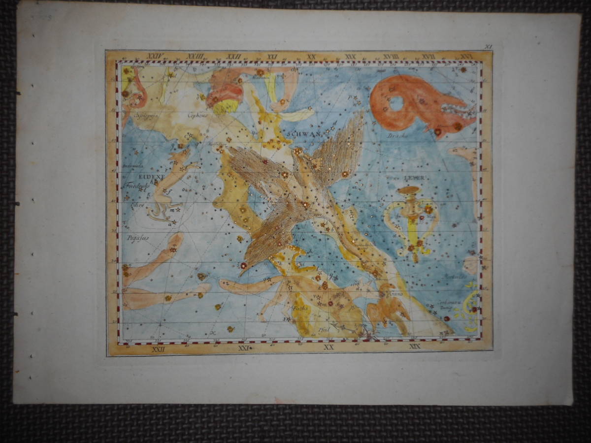 1805年『メイシナー星図帳』アンティーク、天文、天体、星座早見盤、銅版画星図、世界地図、日時計Star map, Planisphere, Celestial atlas - 天文、宇宙 1805年『メイシナー星図帳』アンティーク、天文、天体、星座早見盤、銅版画星図、世界地図、日時計Star map, Planisphere, Celestial atlas - 天文、宇宙