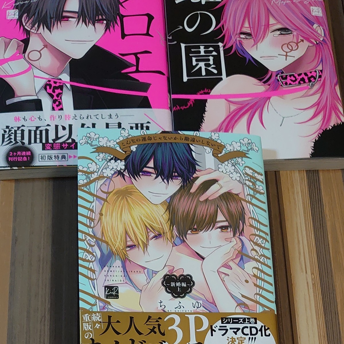 BL ちふゆ 3冊 クロエと雌の園 上下 こんなの運命じゃないから~