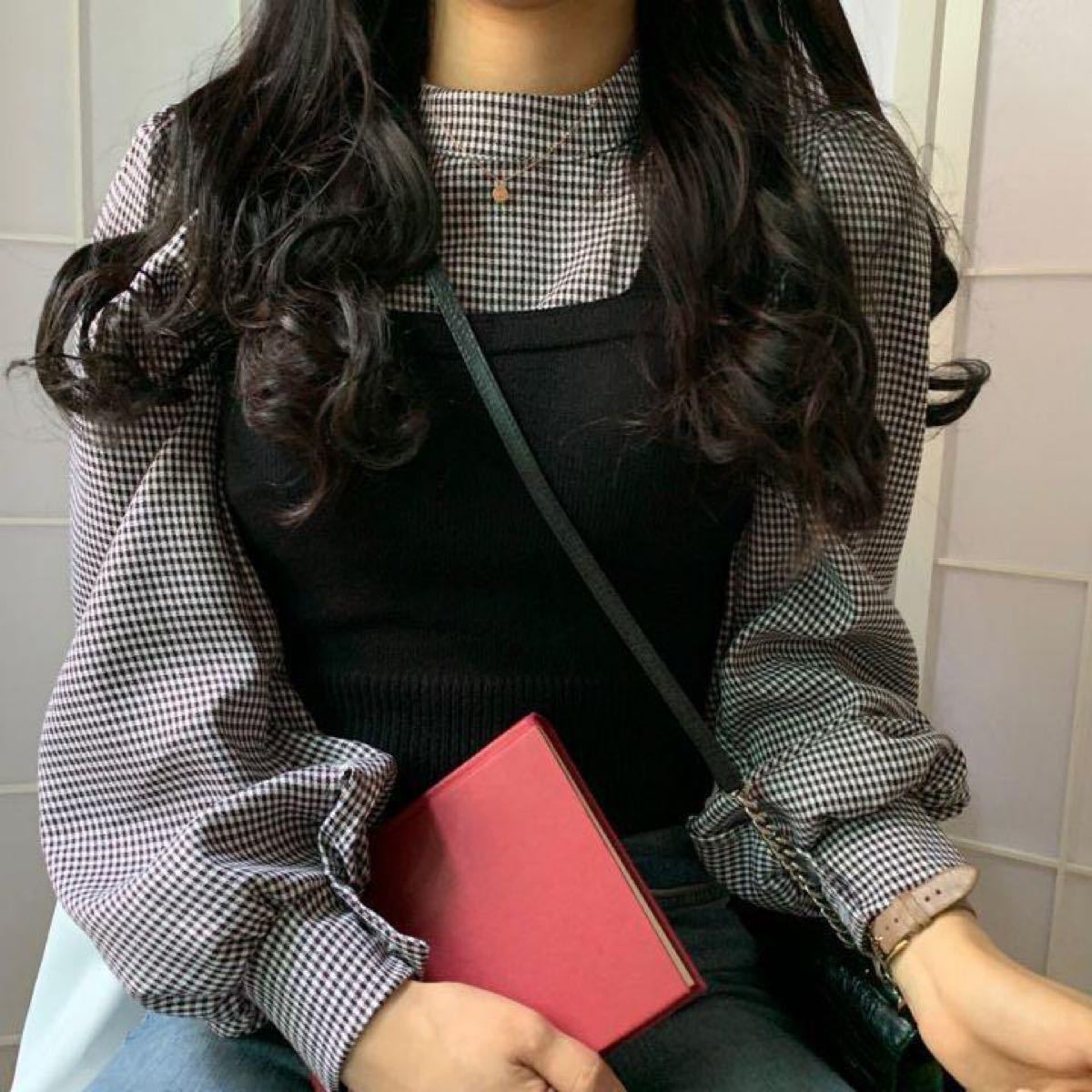 Paypayフリマ お得セット売り 秋服 チェックシャツビスチェセット 韓国オルチャンファッション Paypayフリマ お得セット売り 秋服 チェックシャツビスチェセット 韓国オルチャンファッション