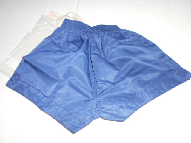 S navy blue color pants nylon 100% short bread short pants Showa Retro unused 