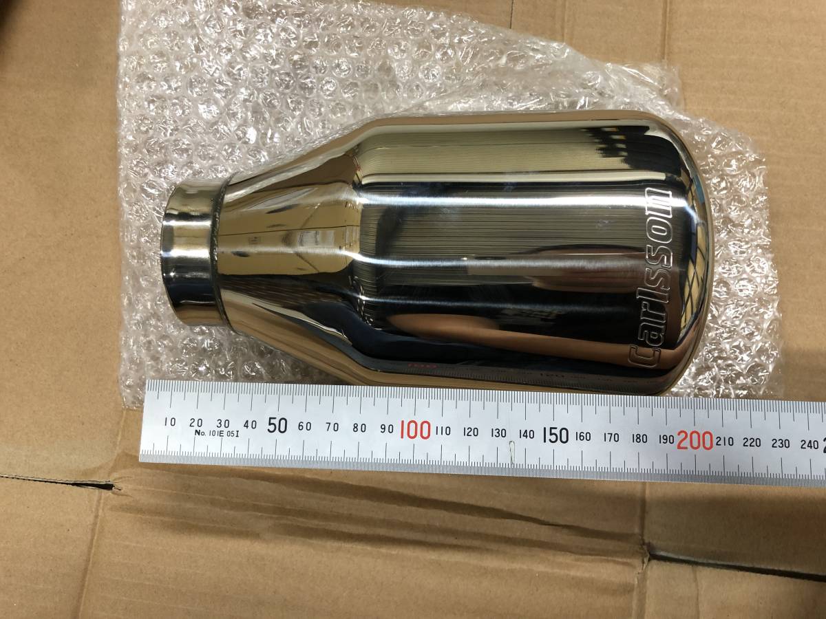  free shipping * genuine article "Carlson" muffler tail end * unused goods *( necessary welding processing )