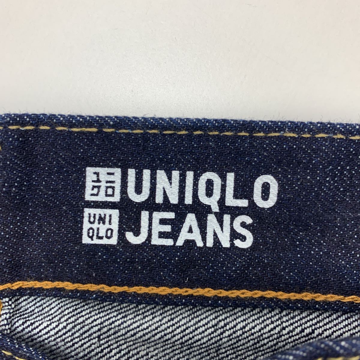 ■UNIQLO JEANS ユニクロジーンズ デニム ジーンズ 色濃いめ 細身 好シルエット W30 ジーパン 【定番のシンプルアイテム♪】■Ja574_画像6