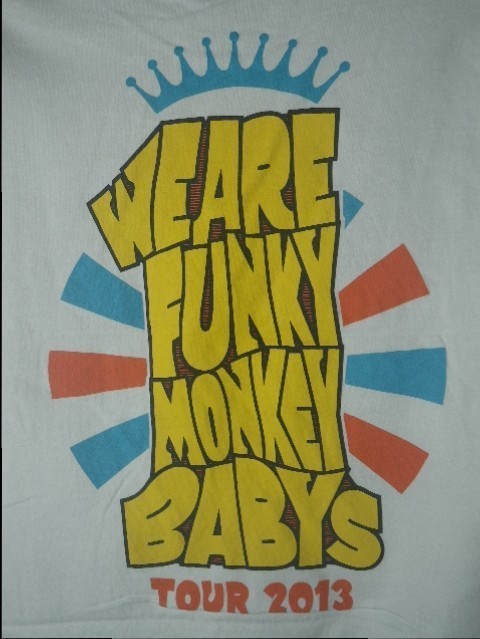 ｎ4465　FMB　FUNKY　MONKEY　BABYS　ファンキーモンキーベイビーズ　2013　ツアー　ファンモン　プリント　tシャツ_画像8