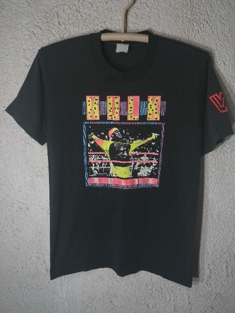 ｎ6774　レア　90ｓ　1990　ビンテージ　Titan Sports　vintage　HULK HOGAN　ハルク　ホーガン　プロレス　WWF　tシャツ　人気　送料格安_画像1