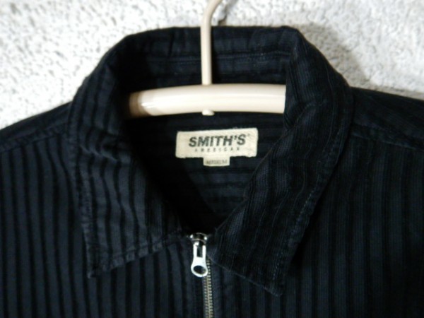to1728 SMITH'S AMERICAN　スミス　アメリカン　ジップ　ストライプ　コーデュロイ　デザイン　ジャケット　腰ポケットあり　シャツ　人気_画像4