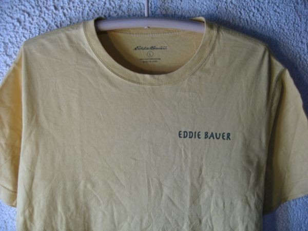 ｎ1102　エディーバウアー　Eddie　Bauer　大きめコーデ　半袖　ホエール　プリント　tシャツ 人気　送料格安_画像2