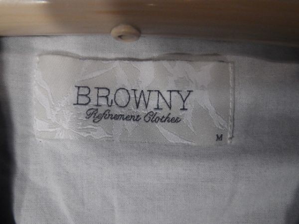 ｎ3476　ブラウニー　BROWNY　長袖　2トーン　切り替え　デザイン　シャツ　人気　送料格安_画像6