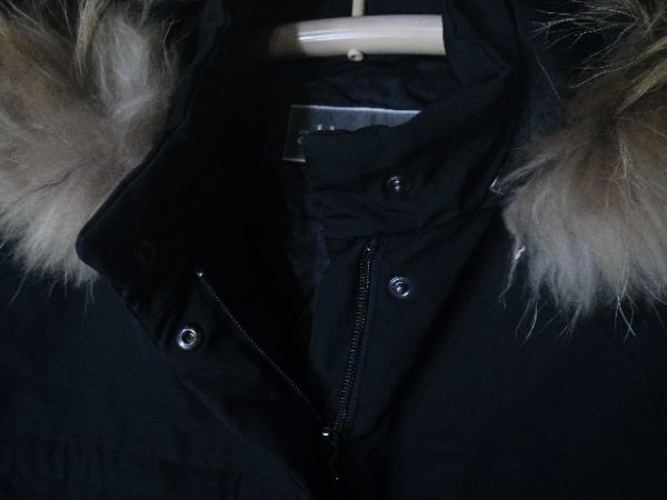 ｎ5337　allegri　アレグリ　日本製　ジップ　中綿　パーカー　コート　ジャケット　人気　フード　ファー　脱着可能_画像3