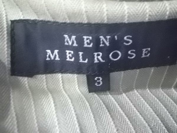 ｎ5174　MEN'S　MELROSE　メンズ　メルローズ　ミリタリー風　スタンドカラー　ジャケット　エポーレット　縫い目ストライプ　人気_画像4