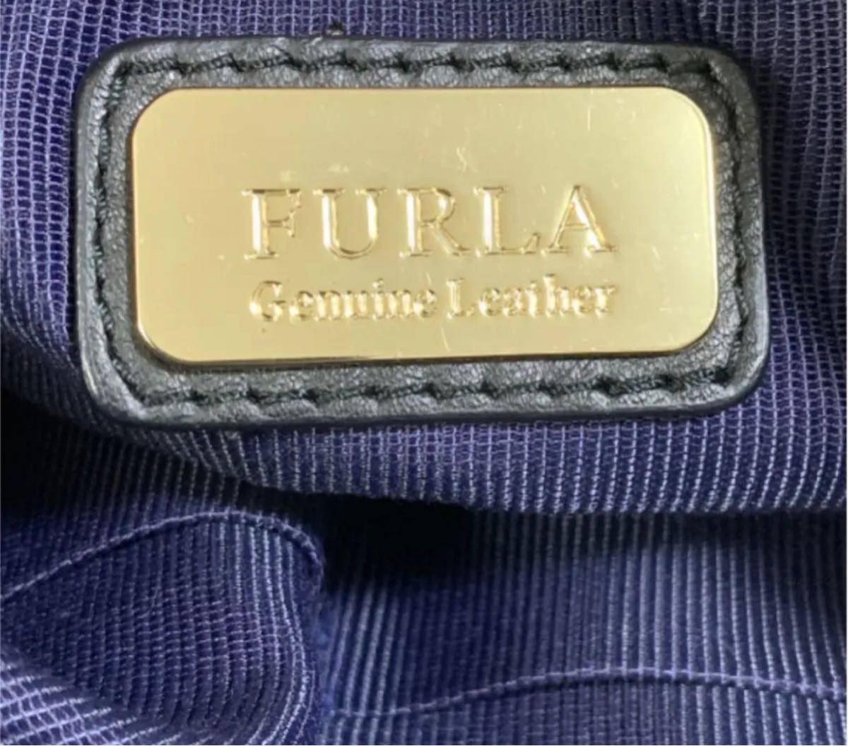 FURLA フルラ　バイカラー　2way ショルダーバッグ　ハンドバッグ