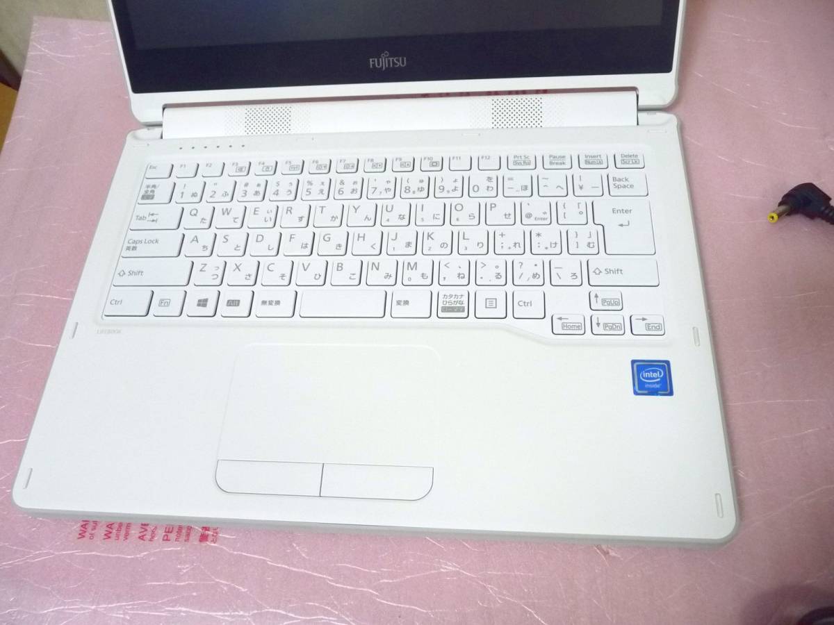 * выставленный товар ( хранение товар ) Fujitsu Note PC FMV LIFEBOOK LH55/C2 FMVL55C2WG[ ребенок предназначенный ][14 type не глянец /WIN10/Celeron3865U/SSD128GB/ стилус ]