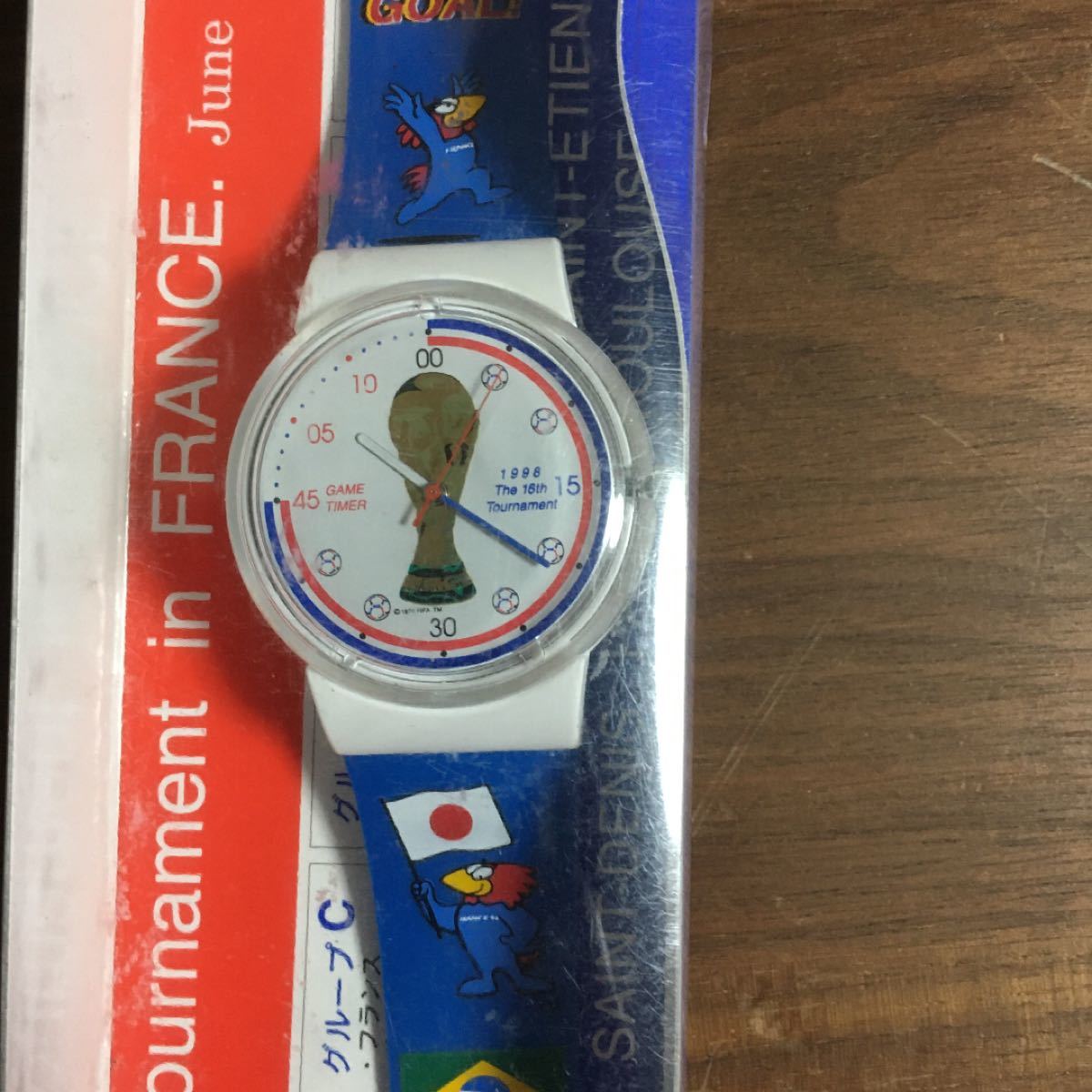 【未使用、新品】FIFA France 98 記念の腕時計 売価3900円