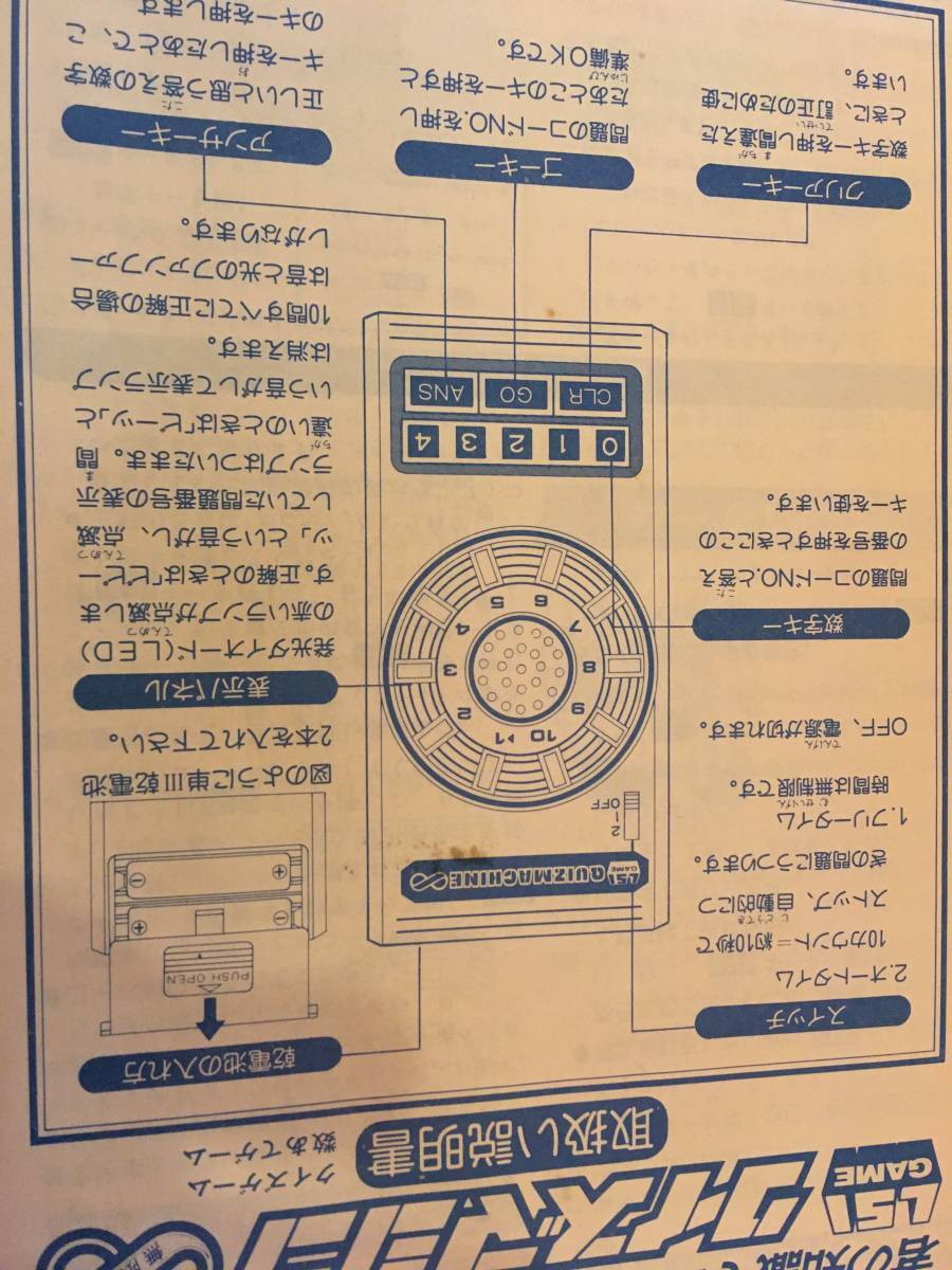 LSIゲーム クイズマシン無限大 未使用 LSIゲーム クイズマシン無限大 未使用