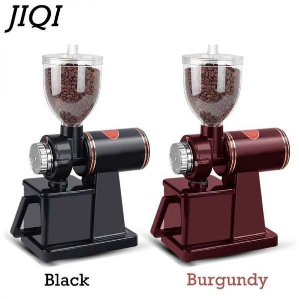 * free shipping * electric coffee grinder 600N coffee mill machine coffee bean crushing machine Flat burr grinding record black bar gun ti- is possible to choose 2 color 