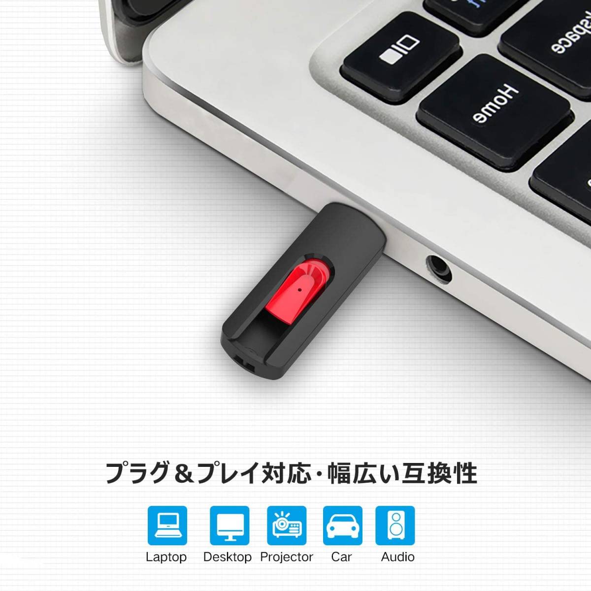 USBメモリ32GB USB 3.0 USBメモリースティック スライド式 フラッシュドライブ データ転送