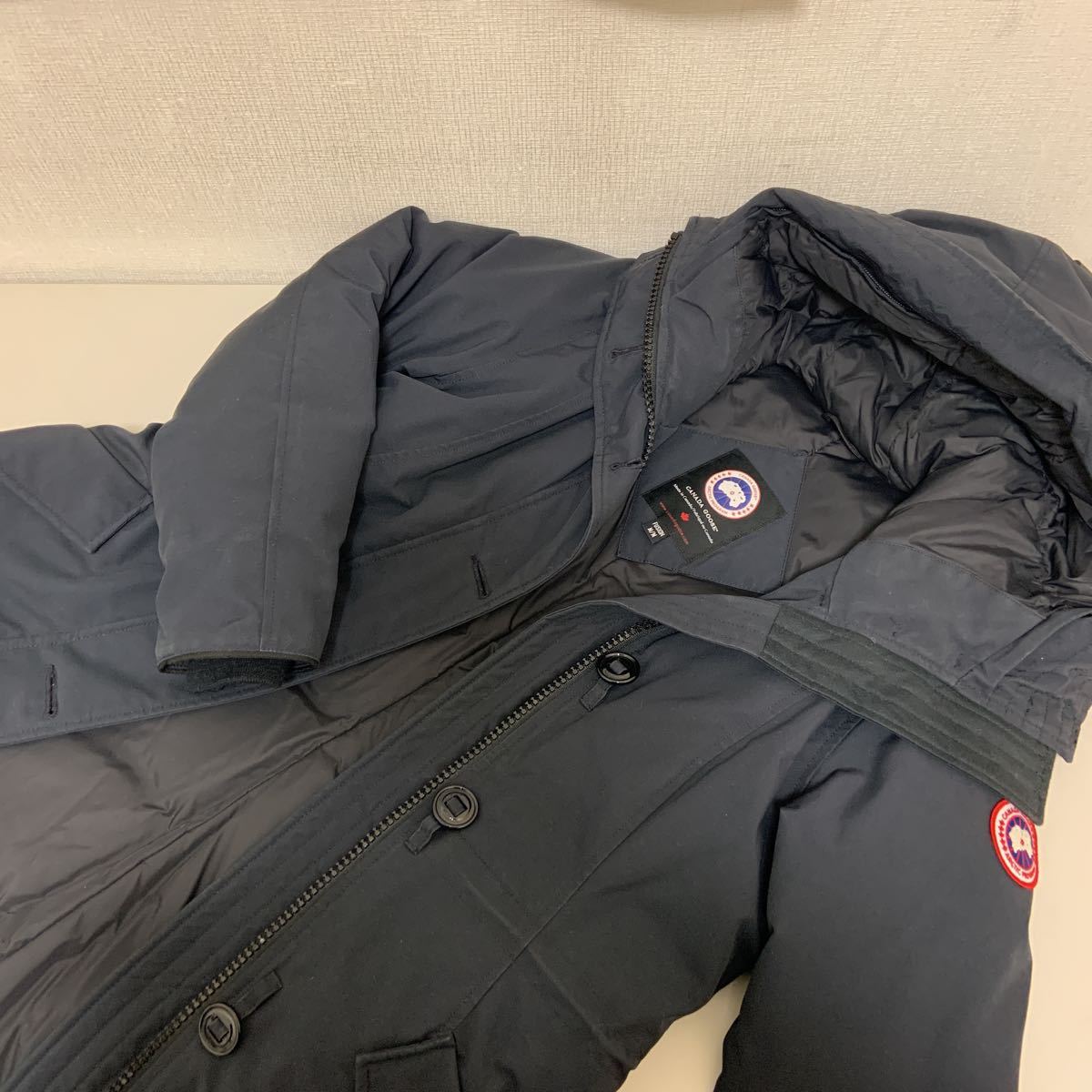 CANADA GOOSE(カナダグース) FUSION M/M ネイビー 2580LA ROSSCLAIR PARKA　ロスクレア パーカー ファーフードダウンジャケット レディース_画像1