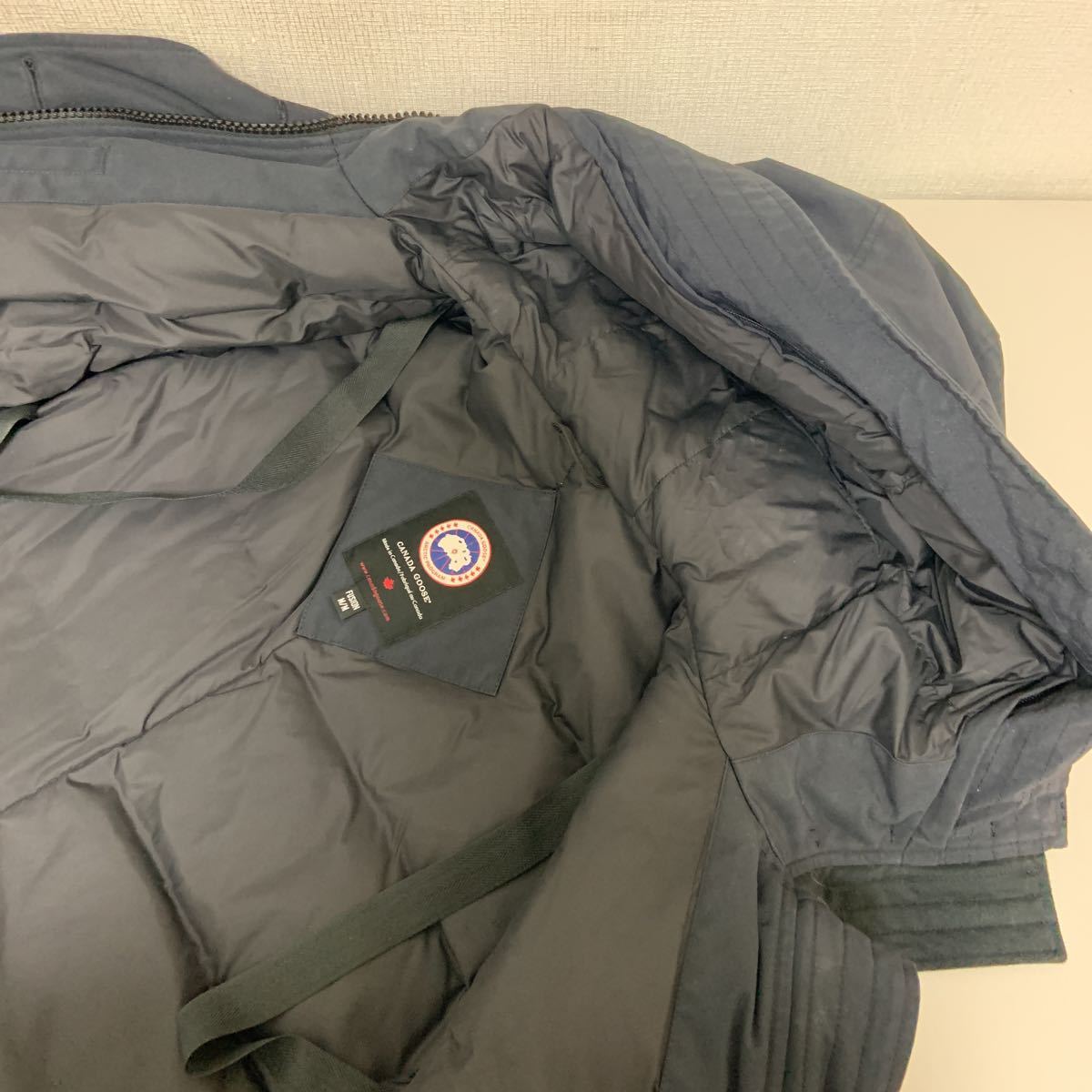 CANADA GOOSE( Canada Goose ) FUSION M/M navy 2580LA ROSSCLAIR PARKA Roth Crea Parker fur hood down jacket lady's 