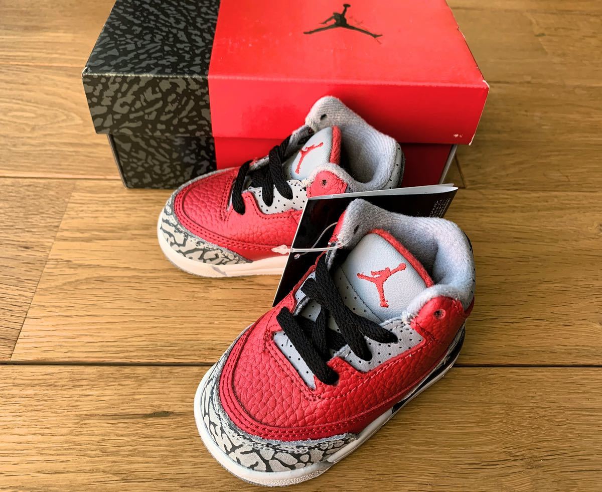 憧れ 3C RED (TD) SE RETRO 3 JORDAN NIKE 国内正規品】 【新品 9cm