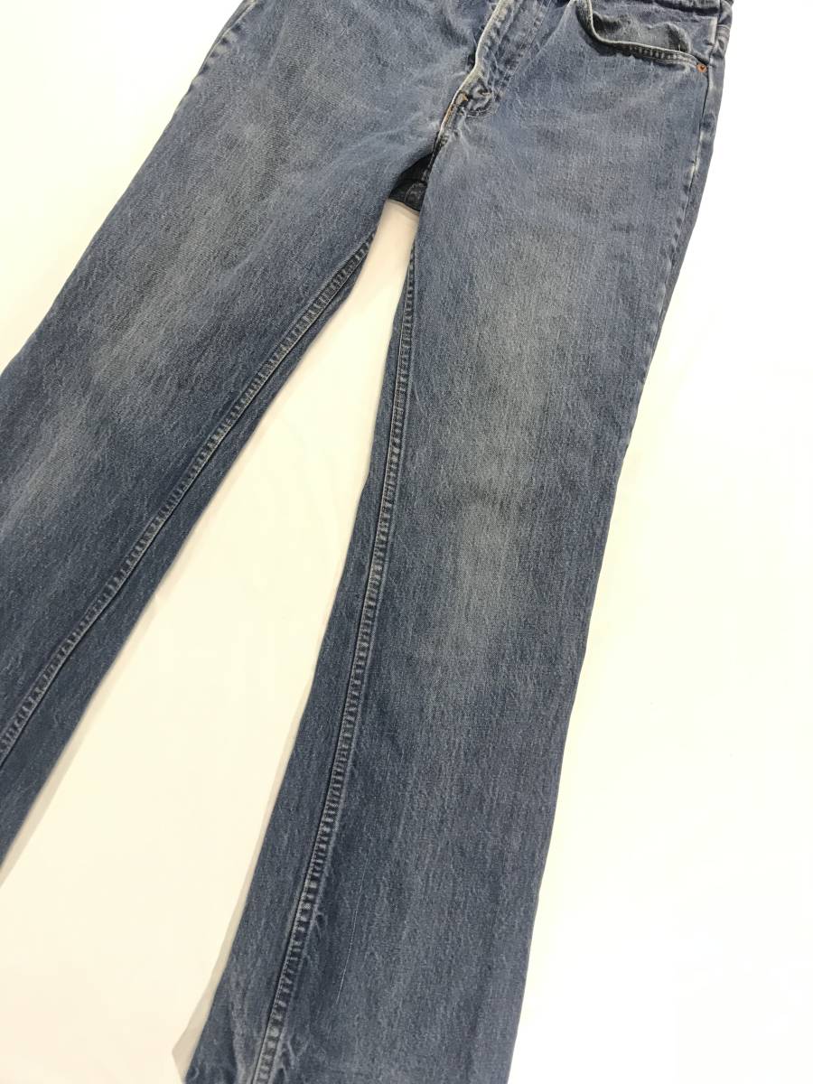 古着 1461 W32 デニム パンツ ビンテージ 80 70 60 USA vintage リーバイス Levi's ジーンズ 517 オレンジ ダメージ ヒゲ 縦落ち _画像2