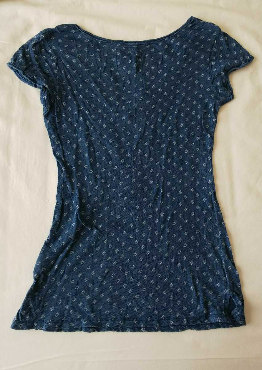 H&M 半袖 Tシャツ トップス エイチアンドエム S ブルー 青_画像3