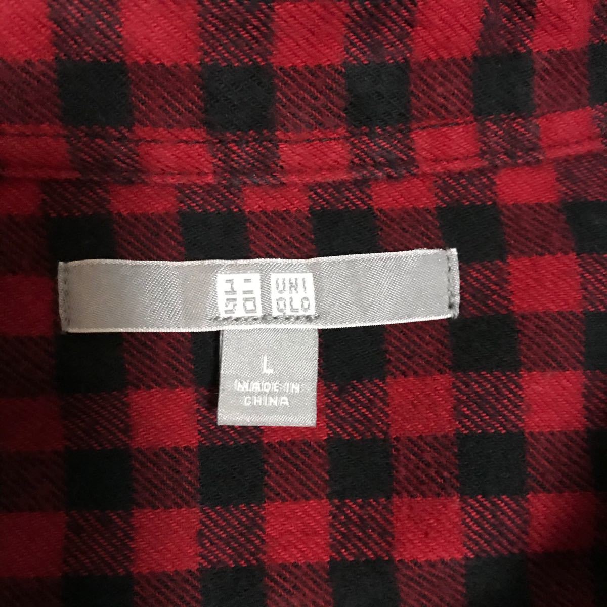 Paypayフリマ Uniqlo メンズ赤黒チェックシャツ Lサイズ Paypayフリマ Uniqlo メンズ赤黒チェックシャツ Lサイズ