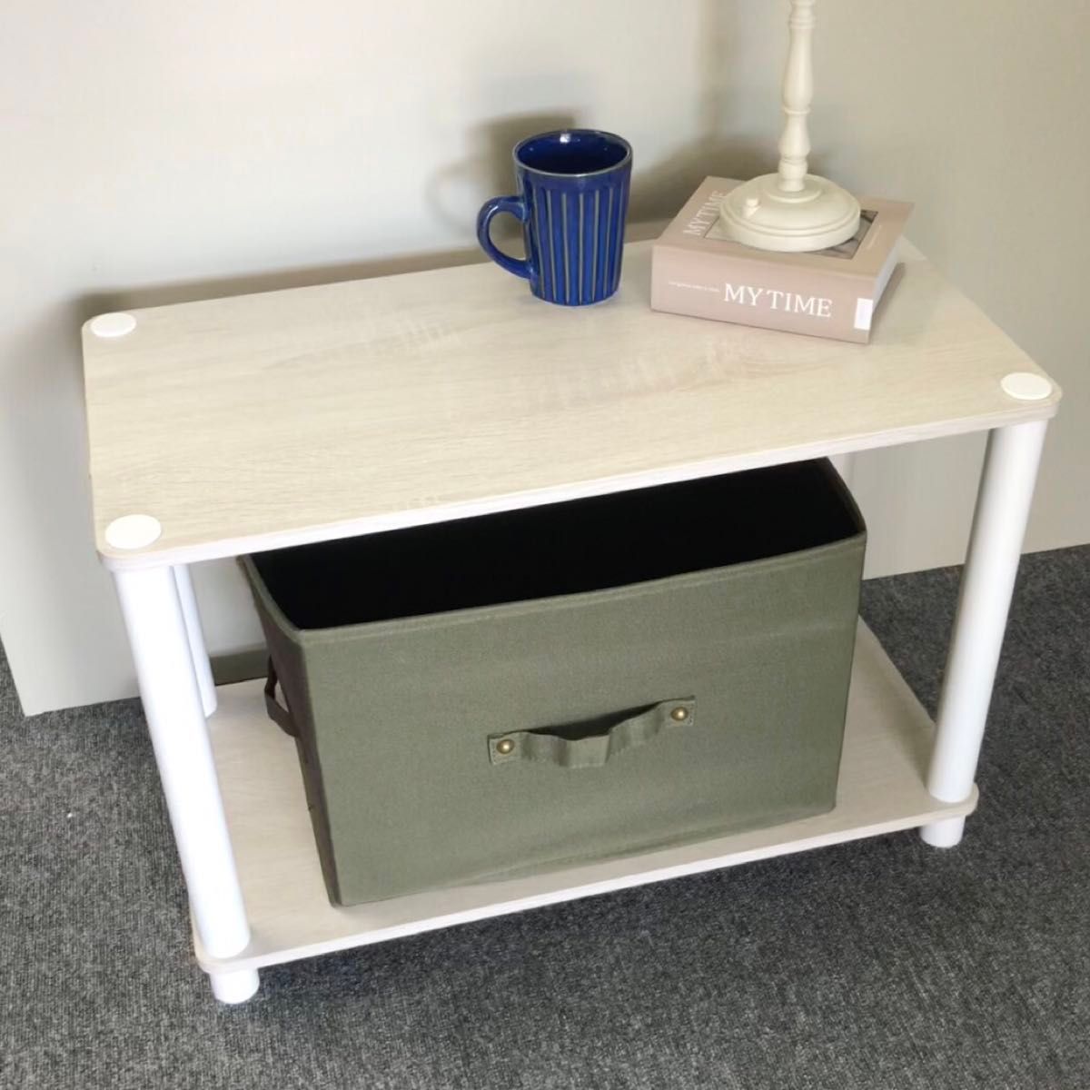 オープンラック2段 システムラック 隙間ラック 収納ラック オープンシェルフ 幅60cm OP2 BW 1