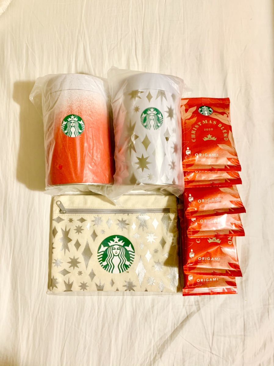 新品未開封 スターバックス スタバ キャニスター 缶 クリスマス STARBUCKS ホリデーポーチ ポーチ ノベルティ 2020_ドリップコーヒーは無し