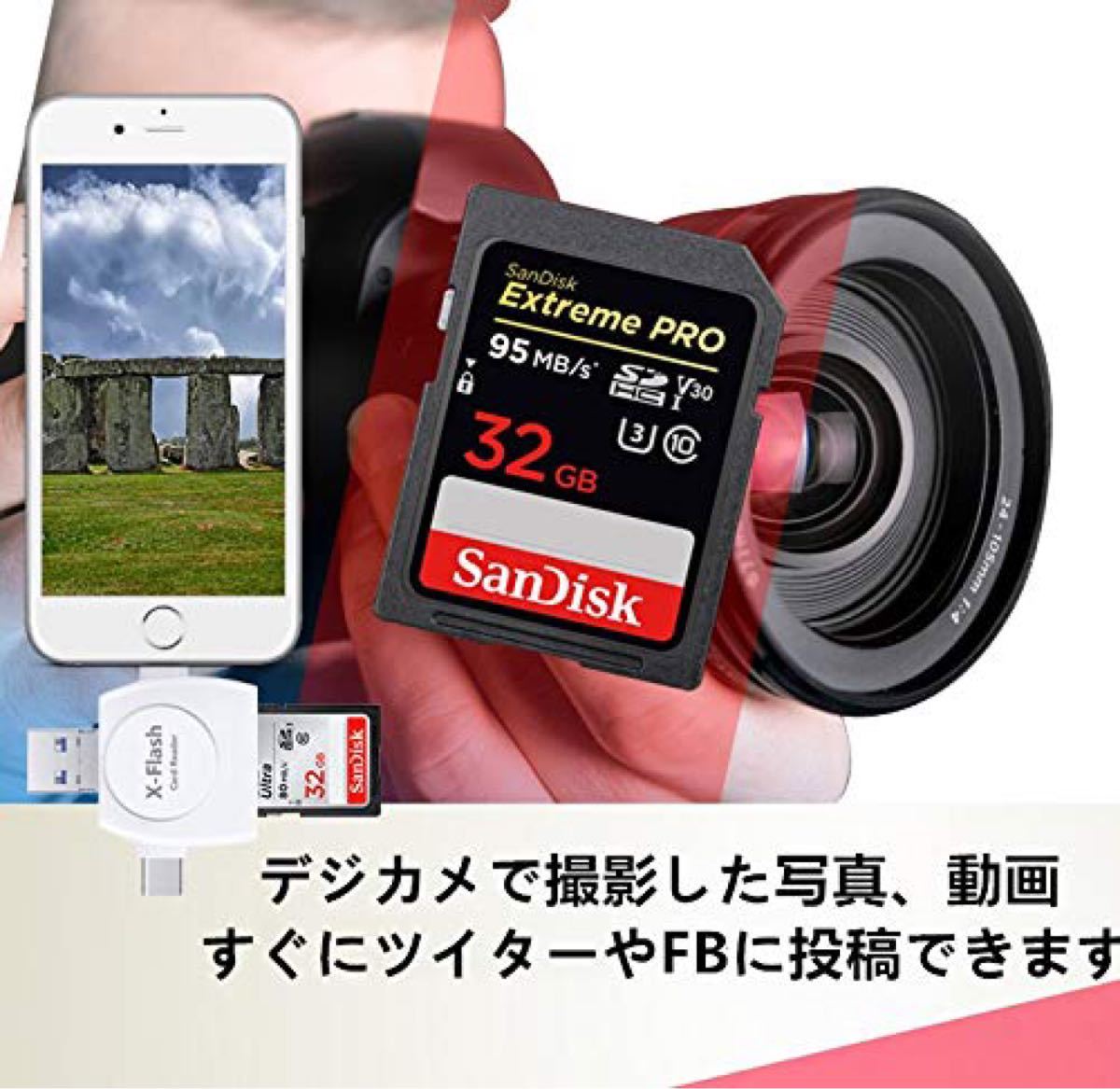 SDカード リーダー 写真 動画 直接転送可能 高品質