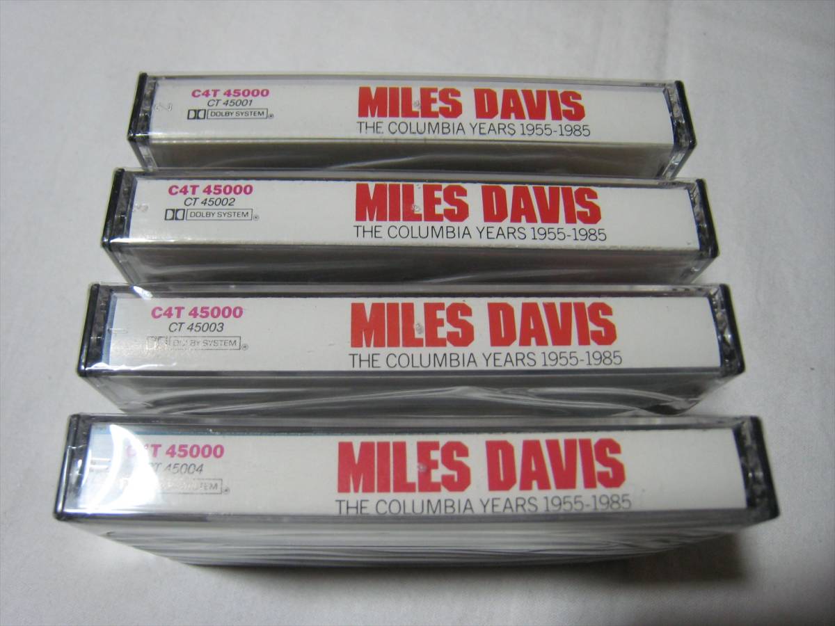 【カセットテープ】 MILES DAVIS / ●プロモ● ★テープ未開封★ THE COLUMBIA YEARS 1955-1985 US版 4本組ボックス マイルス・デイビスの画像8