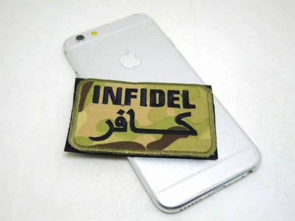 米特殊部隊 異教徒 INFIDEL パッチ ワッペン サバゲー CP迷彩_画像7